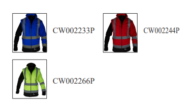 CW0022 Hİ-VİS BOLD KOLLARI ÇIKMALI İÇİ POLARLI  SOFTSHELL MONT